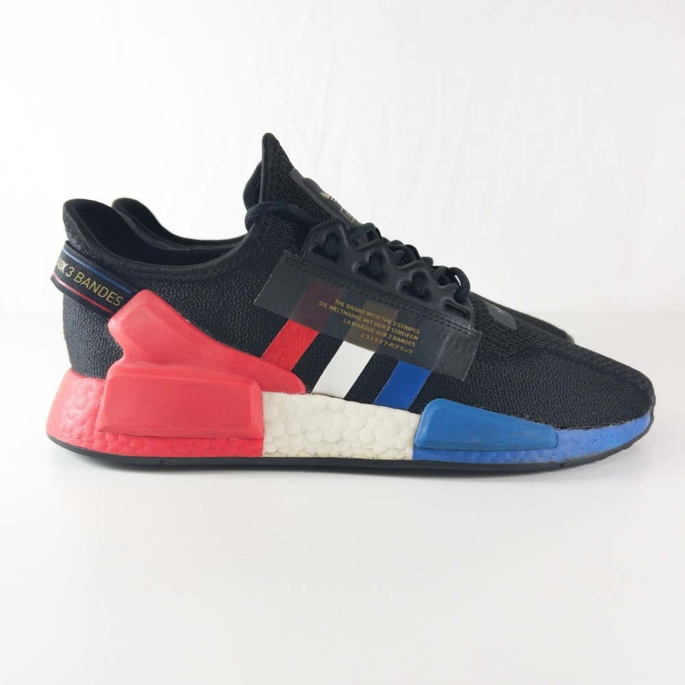 Adidas NMD R1 V2 Paris Knit Mesh Sneakers Casual Running Shoes Mens 8 FY2070 EUC - Picture 5 of 16